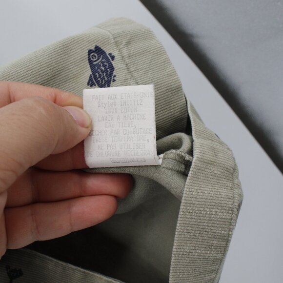 Vintage True Grit shirt Mens medium Short Sleeve Camp corded Sunrise Fish Print - Picture 8 of 12